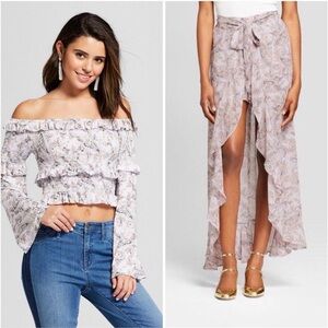 Paisley top and skort set